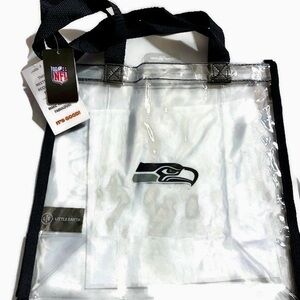 NFL Seahawks Clear Square Stadium Tote Bag.